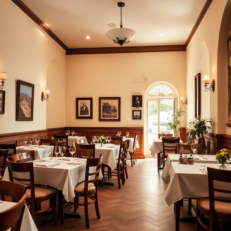 La sala della trattoria